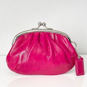 Vintage Coach Berry Pink Kisslock Coin Pouch